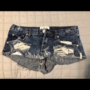 One Teaspoon denim shorts